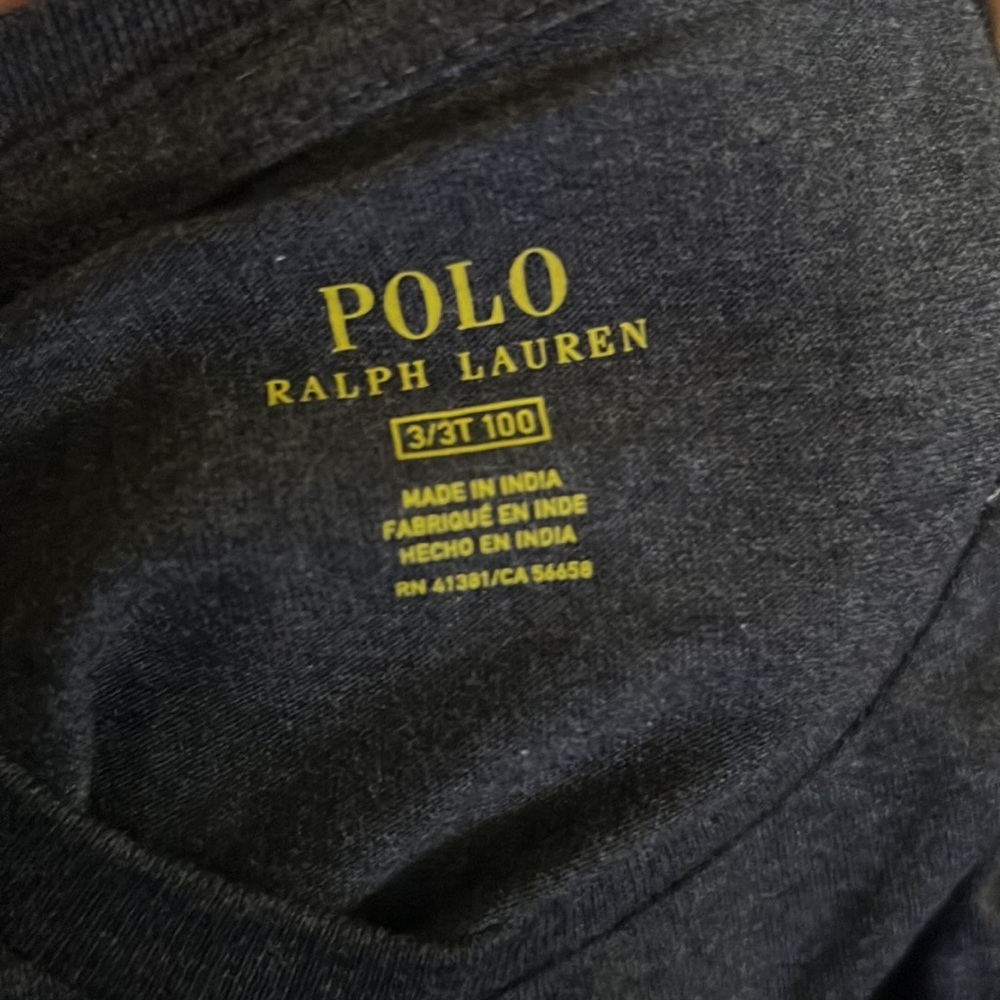 NWT Polo Ralph Lauren kids gray long sleeve size: 3T - Picture 5 of 8